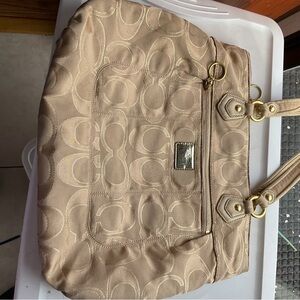 Coach handcrafted ta tote bag